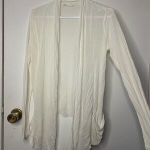 Bluenotes Ivory Open Front Cardigan